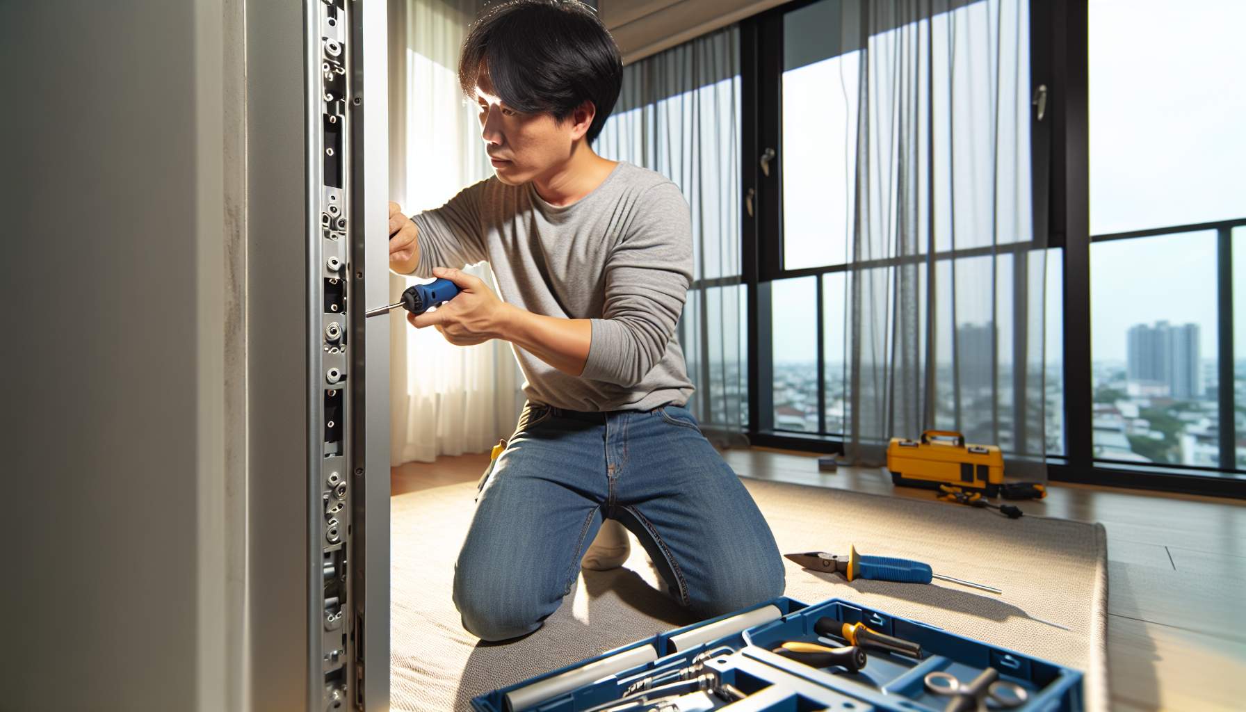 Installation porte blindée rapide et sécurisée